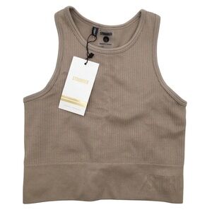 STRONGER sports top taupe size medium